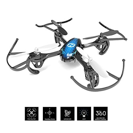 DeeRC Predator Mini RC Quadcopter Drone 2.4Ghz 6 Axis Gyro R/C Serie 4 Channels Helicopter HS170 Best Choice for DRONE TRAINNING