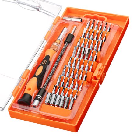 Cymas Screwdriver Set, Magnetic Driver Kits 58 in 1 with 54 Bits, Electronic Repair Tool Kit for iPhone, Xbox, PC