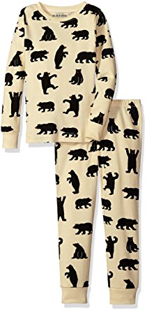 Little Blue House by Hatley Baby Girls' Bear Family Pajamas