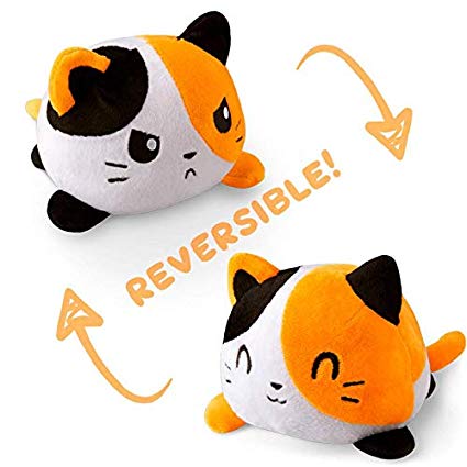 TeeTurtle Reversible Cat Mini - Calico Plush Toys