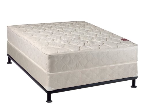 Continental Sleep Mattress Twin Size Fully Assembled Mattress with Low Profile Box Spring Elegant Collection