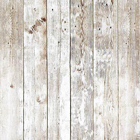 Wood Contact Paper 17.8in x 16.4ft Wood Peel and Stick Wallpaper Self-Adhesive Removable Wall Covering Decorative Vintage Wood Panel Faux Distressed Wood Plank Wooden Grain Film Vinyl Decal Roll