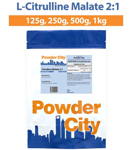 Powder City L-Citrulline Malate 2:1 (500 Grams)