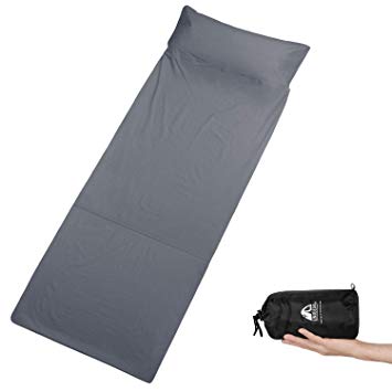 Unigear Sleeping Bag Liner and Camping Sheet – Compact & Lightweight Sleep Sack for Traveling, Hostels, Camping & Backpacking