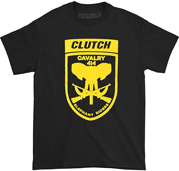 Clutch Men's Elephant Riders Black T-Shirt Black