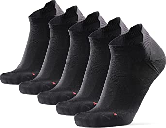 DANISH ENDURANCE Calcetines Cortos de Running, Calcetines Deportivos Antiampollas, Hombres y Mujeres, 3 o 5 Pares