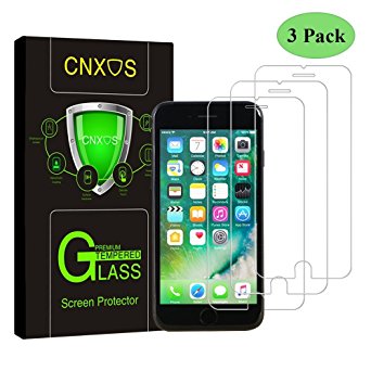 [3-PACK] Phone Glass Screen Protector for iPhone 7 Plus, CNXUS 2.5D Edge Bubble-Free Anti-Fingerprint Anti-Scratch Ultra Clear Tempered Glass Screen Protector for Apple iPhone 7 Plus