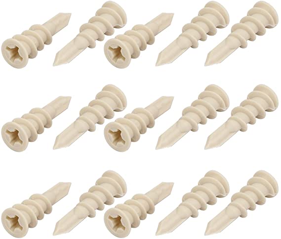 uxcell 10mm x 33mm Nylon Hollow-Wall Self-Drilling Drywall Anchor 15pcs