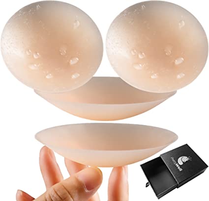 PRETTYWELL Nipple Covers for Women, Reusable Waterproof Nipple Petals, Adhesive Nipple Cover Silicone Nipple Pasties