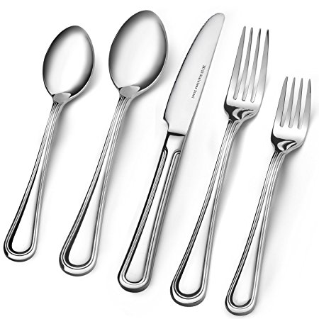 20-Piece Flatware Set,Extra Thick Heavy Duty - 18/10 Stainless Steel Cutlery Sets,High Mirror Finish Silverware Flatware Sets Service for 4,Multipurpose Use for Home,Kitchen,Tableware Utensil Sets