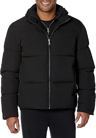 Amazon Essentials Men's Mock Neck Heavyweight Puffer Coat (Available in Big & Tall)