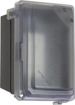 Sigma Engineered Solutions, Clear/Gray Sigma Electric 16801 Non-Metallic While-In-Use Kit with GFCI Receptacle