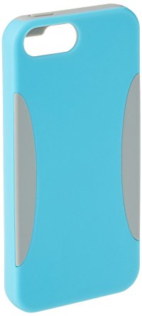 AmazonBasics PC/Silicon Case for iPhone 5S & iPhone 5 - Cyan Blue / Grey