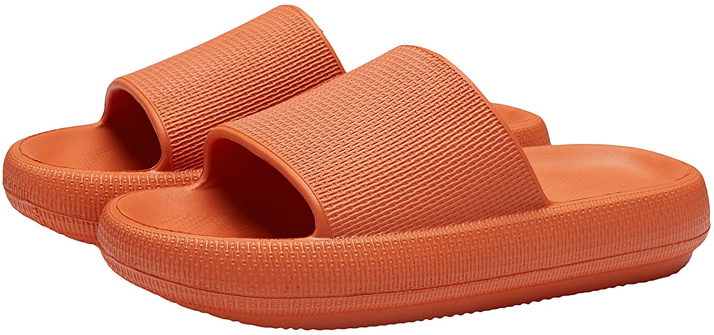 Slippers for Women and Men Quick Drying Slide Sandal with Thick Sole Non-Slip Soft Shower Slippers Open Toe Spa Bath Pool Gym House Sandals for Indoor & Outdoor