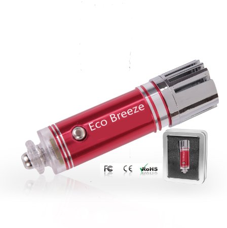 Car Air PurifierIonizer Air cleaner Ionic air purifier Car Air Freshener and Order Eliminator  removers cigarettes Smoke smell and bad odors Help Kill Germs and Bacterias keeping you healthy BY Eco Breeze