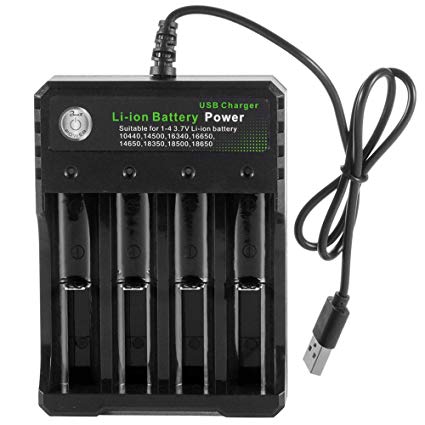 XCSOURCE 4 Slots Smart USB Battery Charger for 18650 Li-ion Rechargeable Battery BC825