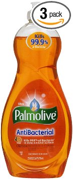 Palmolive Ultra Antibacterial Orange Dish Liquid 25-Ounce Pack of 3