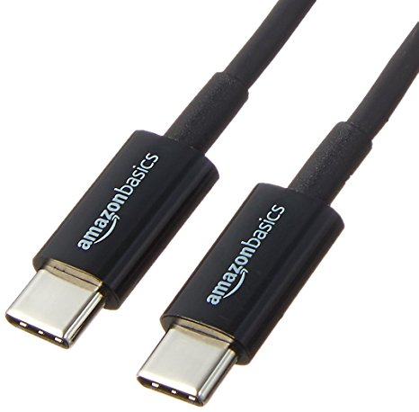 AmazonBasics USB Type-C to USB Type-C 2.0 Cable - 6 Feet  (1.8 Meters) - Black