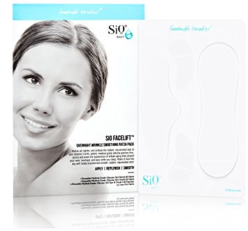 SiO FaceLift | Neck, Forehead, Eye & Smile Anti-Wrinkle Patches | Overnight Smoothing Silicone Patches For Face, Neck, Forehead, Eye & Smile Fine Lines And Signs Of Aging