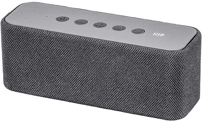 Monoprice Harmony Bluetooth Wireless Speaker - Grey | 20 Watts, Up to 12 Hours of Playback, Portable, On The go