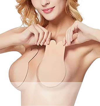 Women's Strapless Backless Bra Nippleless Covers Sticky Bra Adhesive Bra Nipple Cover Pasties Rabbit Bras