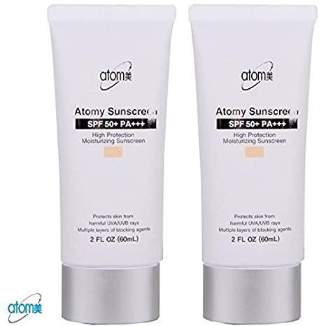 Atomy Sunscreen SPF 50   Pa     Herb Skin Care Uv Sun Protection Beige 2 Pcs 1 Set