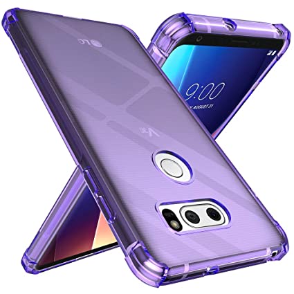 LG V30 / LG V30S / LG V30 Plus/LG V30S ThinQ/LG V35 / LG V35 ThinQ Case, Raysmark Ultra [Slim Thin] Scratch Resistant TPU Rubber Soft Skin Silicone Protective Case Cover (Purple)