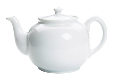 Fox Run Earthenware Teapot, 10 cups, White