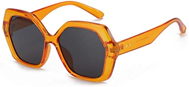 ZENOTTIC Retro Hexagonal Sunglasses for Women 100% UV400 Protection Fashion Oversized Sun Glasses