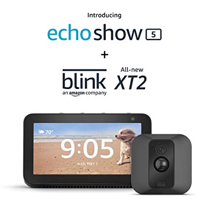 Echo Show 5 (Charcoal) with Blink XT2 Outdoor/Indoor Smart Security Camera