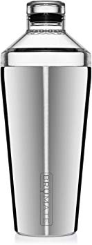 BrüMate Shaker, 20oz Triple-Insulated Stainless Steel Cocktail Shaker and Tumbler With Clear, Shatter-Proof Top and Lid (Shaker)