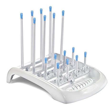 Munchkin Deluxe Bottle Drying Rack Ideal for Bottles, Teats, Cups, Pump Parts and Accessories