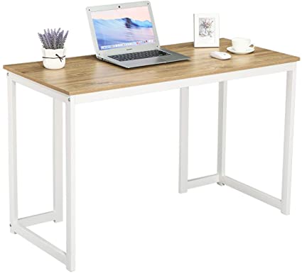 GreenForest Writing Computer Desk PC Laptop Study Table Modern Simple Style Office Desk Workstation for Home Office, Oak