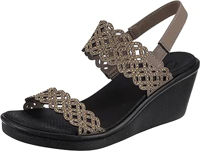 Skechers Women's Rumble on-Sassy DayZ Wedge Sandal