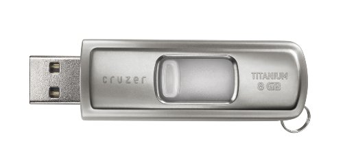 Sandisk 8GB Cruzer Titanium USB 20 Flash Drive SDCZ7-8192-A11 Retail Package