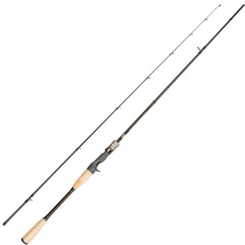 Noeby® Baitcasting/Spinning Fishing Rod Lightweight 2 Section Portable Fishing Rod Medium-Action Graphite Pole with Japanese 40-ton Toray Carbon Fiber Blanks for Freshwater Bass ( Lure Weight:6g-21g; Line Weight:5-15lb)