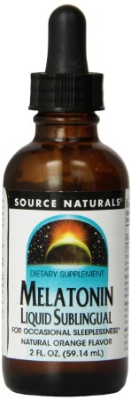 Source Naturals Melatonin Liquid Natural Orange Flavor 2 Ounce