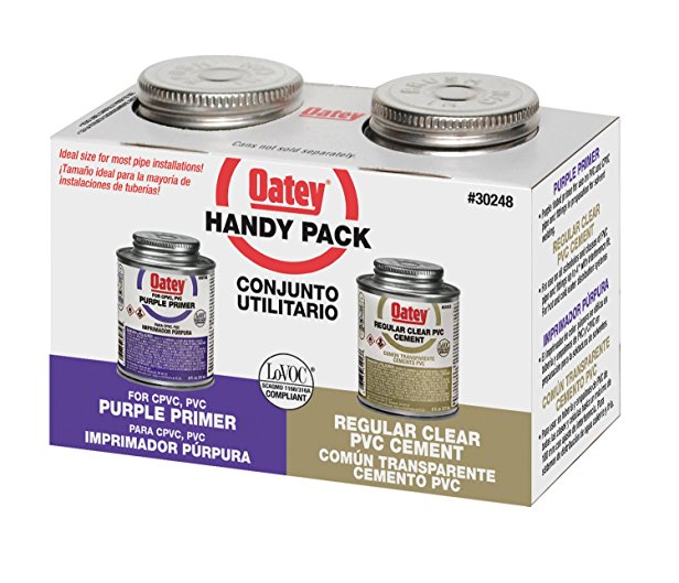 Oatey 8 oz. PVC Cement and Purple Primer Handy Pack