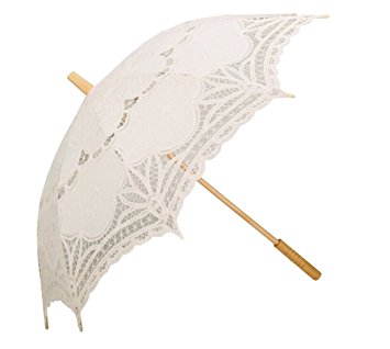 Handmade Umbrellas for Bridal Bridesmaid Wedding Decoration, Beige