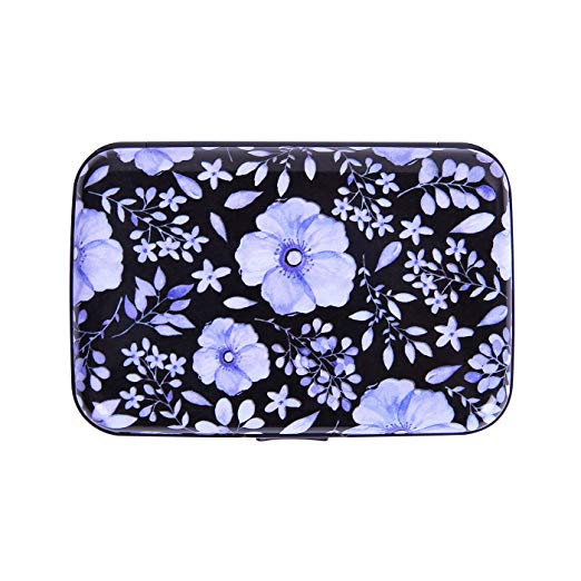 HDE RFID Credit Card Holder Front Pocket Hard Shell RFID Wallets for Women