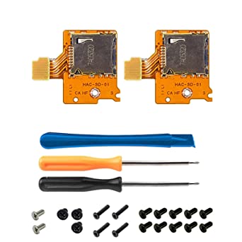Onyehn 2pcs Micro SD Card Slot Board Replacement Repair kit for Nintendo Switch NS TF SD Card Slot