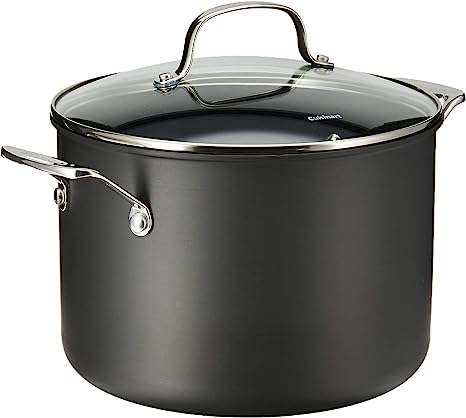 Cuisinart 666-24 Chef's Classic Nonstick Hard-Anodized 8-Quart Stockpot with Lid Black