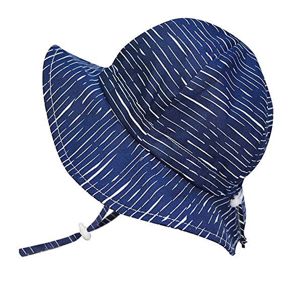 JAN & JUL UPF 50  Cotton Sun-Hat, Adjustable with Strap, for Baby Boy, Girl, Toddler and Kids