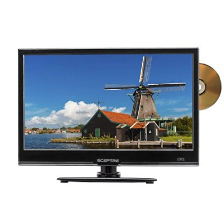 Sceptre 16" Class HD (720P) LED TV (E165BD-S) with Built-in DVD