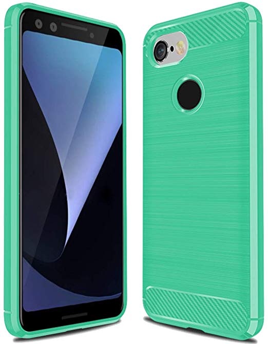 Google Pixel 3 Case,Pixel 3 Case, Sucnakp TPU Shock Absorption Technology Raised Bezels Protective Case Cover for Google Pixel 3 Case (Mint Green)