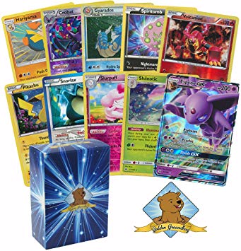 25 Pokemon Rare Grab Bag Card Pack Lot With No Duplication With Foils and Holos. Comes in Custom Golden Groundhog 60 Count Box.