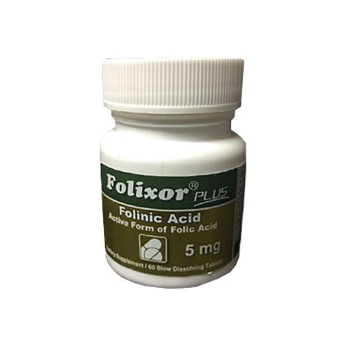Folixor Plus- 5mg of 100% Folinic Acid, Slow Dissolving Tablets