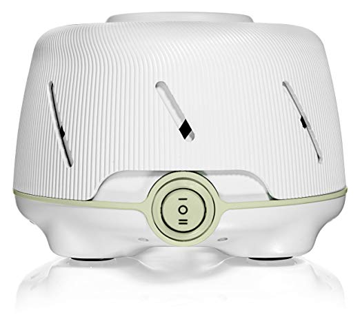 Marpac Dohm Natural White Noise Machine, White with Green Accents