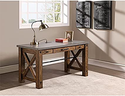 Martin Furniture IMJA384 54” Writing Desk, Brown