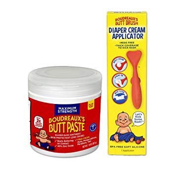 Boudreaux's Butt Paste Diaper Rash Ointment & Applicator | Maximum Strength | 14 Oz
